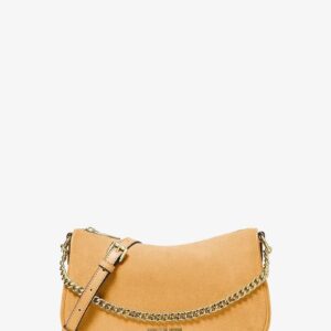 MICHAEL KORS | Carmela Medium Suede Convertible Crossbody Bag (Honeywheat)